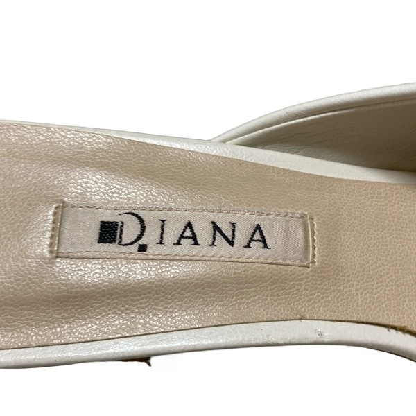 ダイアナ DIANA ミュール M - レザー アイボリー レディース 靴