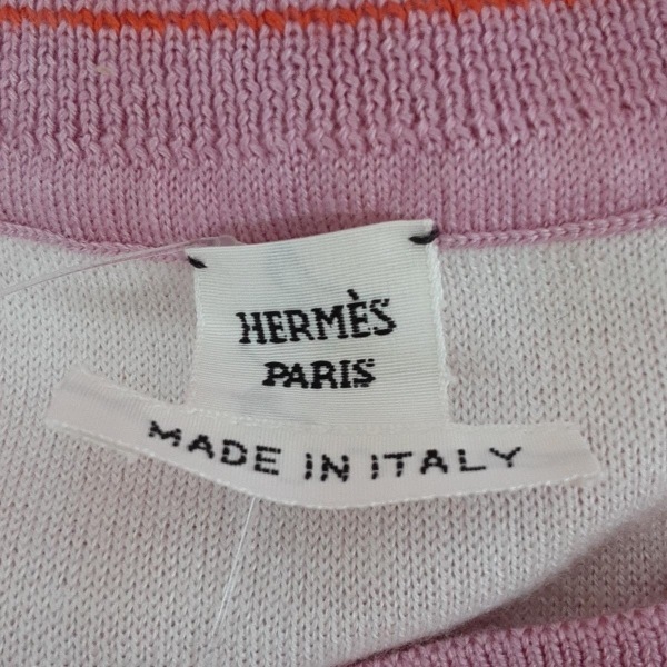 エルメス HERMES 半袖セーター/ニット サイズ38 M 3E2615D4