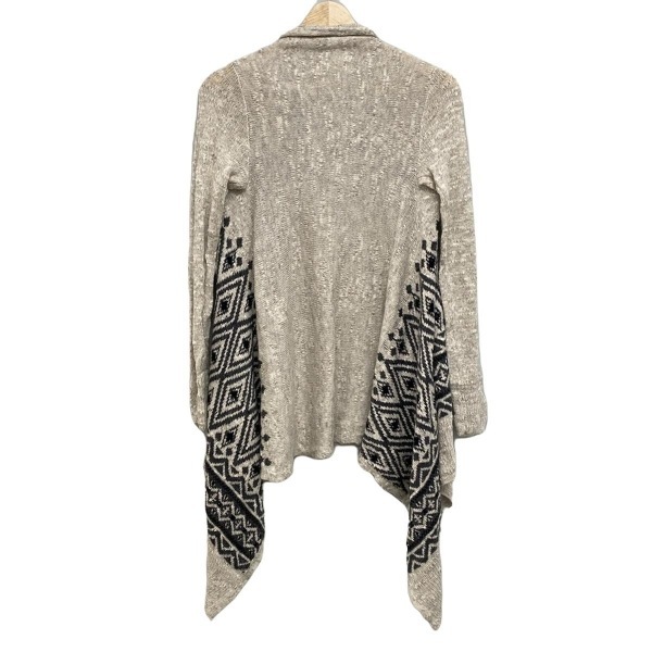 ホリスター Hollister カーディガン サイズXS - グレーベージュ×アイボリー×ダークグレー レディース 長袖 トップス_画像2