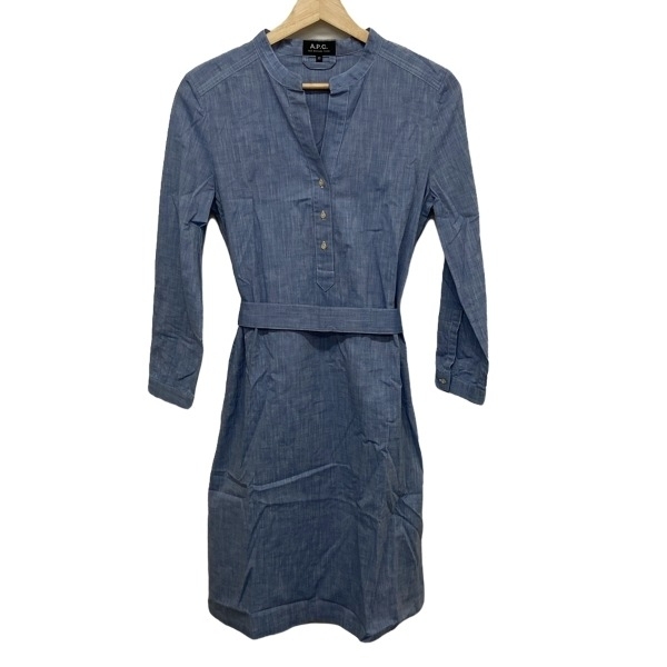 アーペーセー A.P.C. サイズXS ネイビー レディース デニム/春?秋物 ワンピース