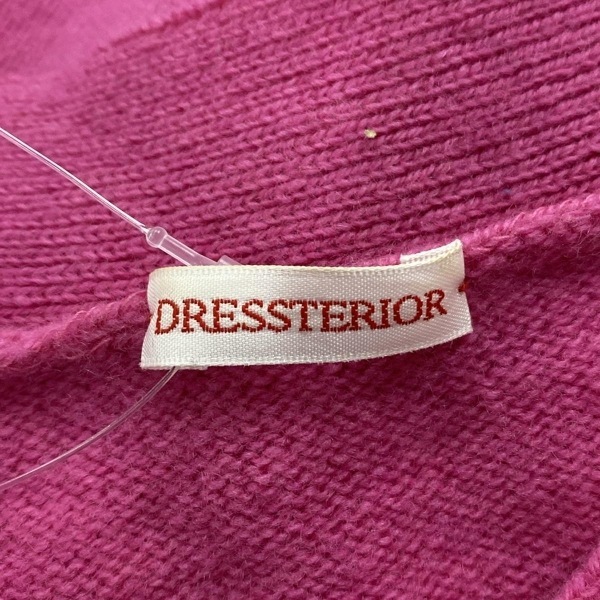 ドレステリア DRESSTERIOR 長袖セーター/ニット - ピンク レディース Vネック トップス