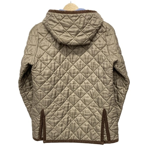 ラベンハム LAVENHAM ブルゾン サイズ38 M - グレーベージュ×ダークブラウン レディース 長(zhǎng)袖/キルティング/秋/冬 ジャケット