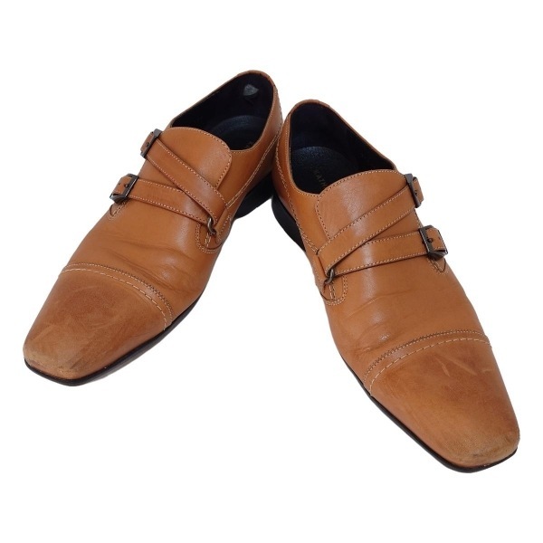 キャサリンハムネット KATHARINEHAMNETT シューズ 24 1/2 - レザー ブラウン メンズ インソール取外し可 靴