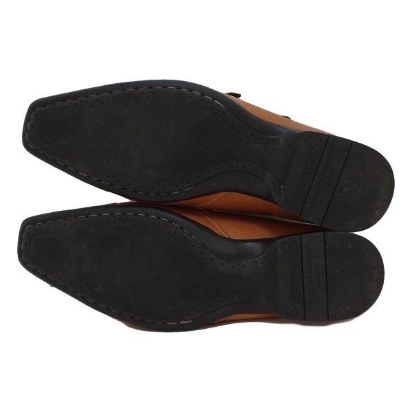 キャサリンハムネット KATHARINEHAMNETT シューズ 24 1/2 - レザー ブラウン メンズ インソール取外し可 靴