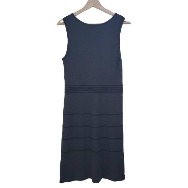 ローラアシュレイ LAURAASHLEY サイズ9 M - ダークグレー レディース ノースリーブ/ロング 美品 ワンピース