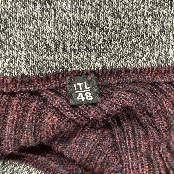 エポカ ウォモ EPOCA UOMO ブルゾン サイズ48 XL - ボルドー メンズ 長袖/ニット/ジップアップ/春/秋 ジャケット