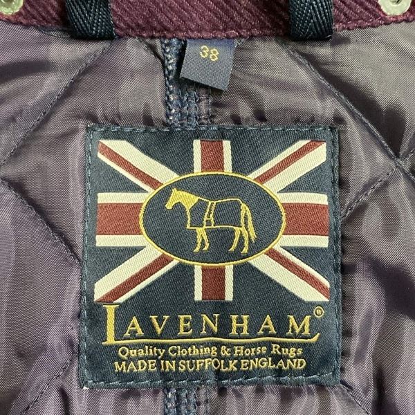 ラベンハム LAVENHAM サイズ38 M - パープル×ボルドー レディース 長袖/キルティング/秋/冬 コート