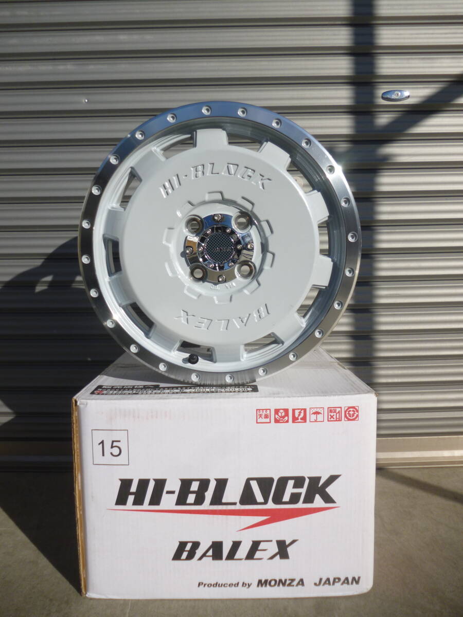 全国送料込■ハイブロック バトラックス■15×4.5J+43 100/4H■軽自動車N-BOXタントムーヴスペーシアラパンデリカミニハスラーウェイク