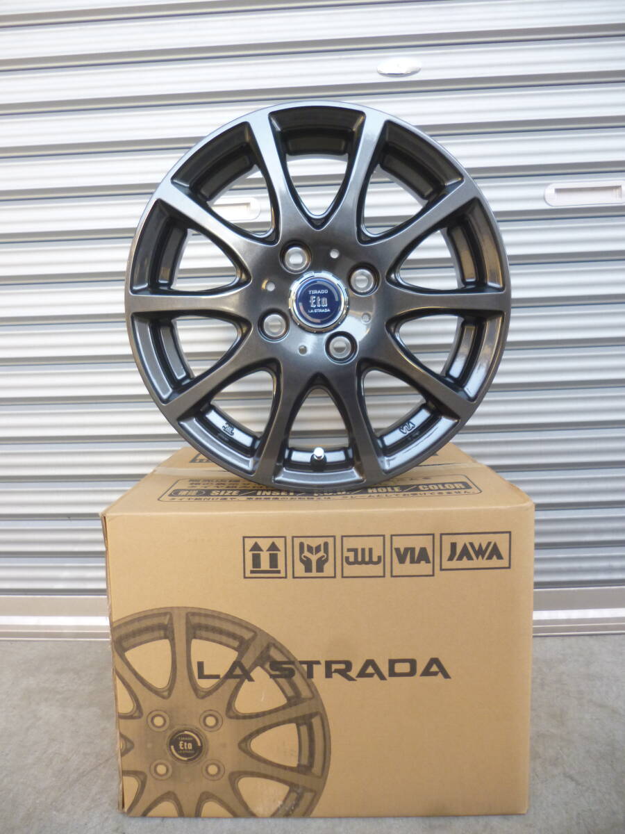 全国送料込■LASTRADA Eet■14×4.5J+45 100/4H■軽自動車N-BOXタントムーヴスペーシアラパンデリカミニハスラーウェイクアルトミラ