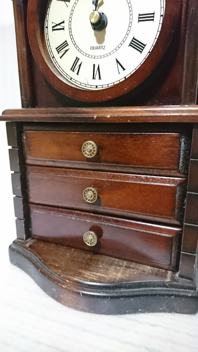  retro способ из дерева часы настольные часы quartz кварц бардачок место хранения box 
