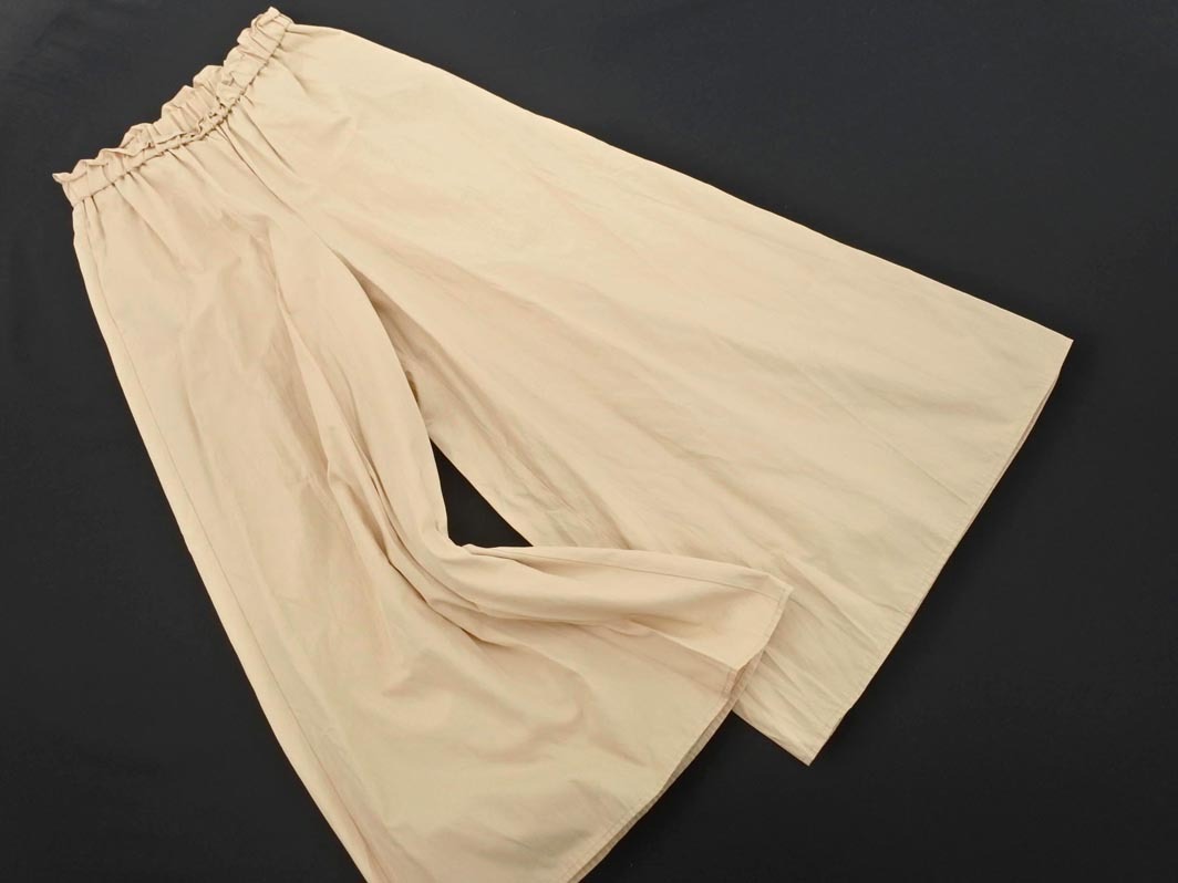 arnold palmer アーノルドパーマー ワイド パンツ sizeL/ベージュ ■◇ ☆ fba3 レディース
