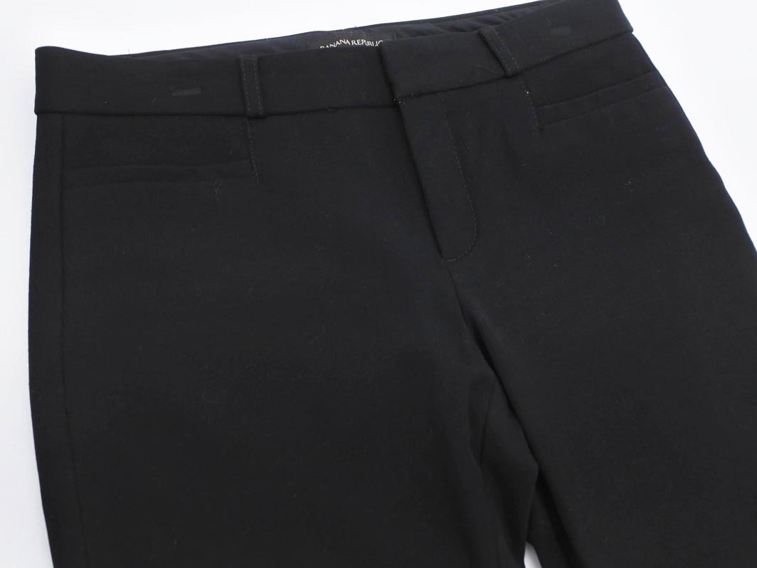 BANANA REPUBLIC バナナリパブリック クロップド パンツ size4/黒 ■◇ ☆ fba3 レディース