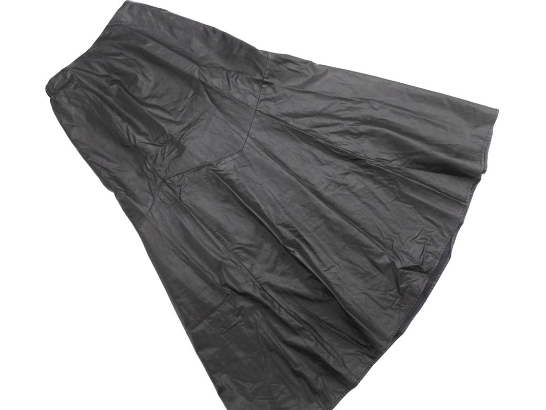 mystic ミスティック フェイクレザー ロング スカート size2/黒 ◇■ ☆ fba3 レディース