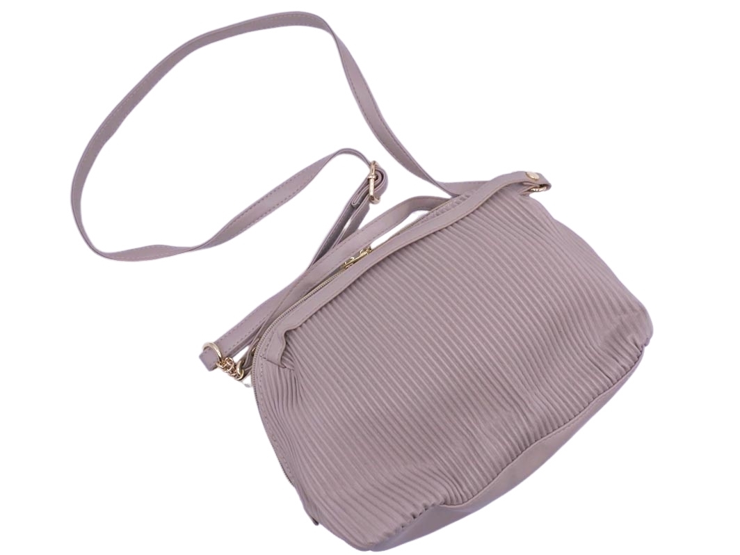 grove グローブ フェイクレザー 2WAY ハンド ショルダー バッグ ベージュ ■■ ☆ fba4 レディース