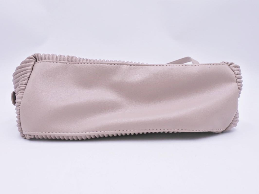 grove グローブ フェイクレザー 2WAY ハンド ショルダー バッグ ベージュ ■■ ☆ fba4 レディース