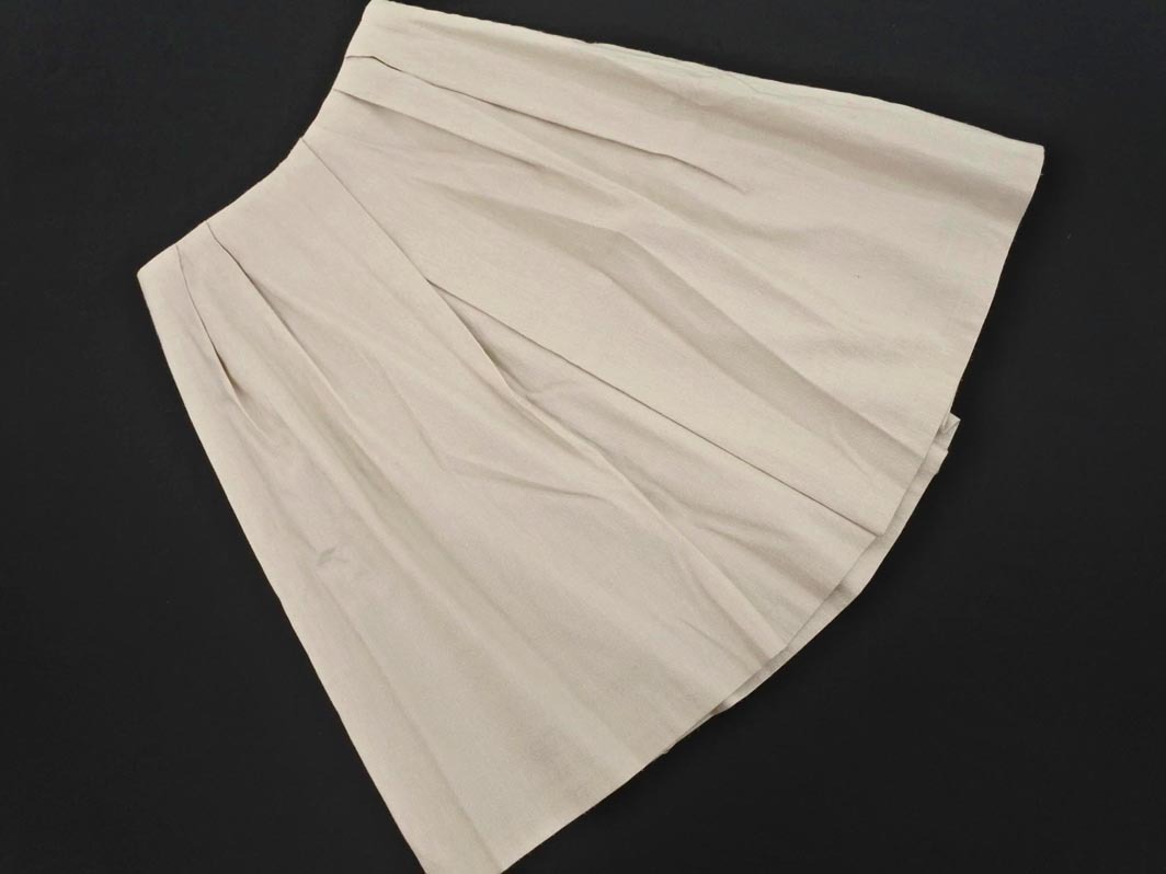 ネコポスOK ANAYI アナイ ラメ Aライン 臺形 スカート size36/ベージュ ■◇ ☆ fba4 レディース