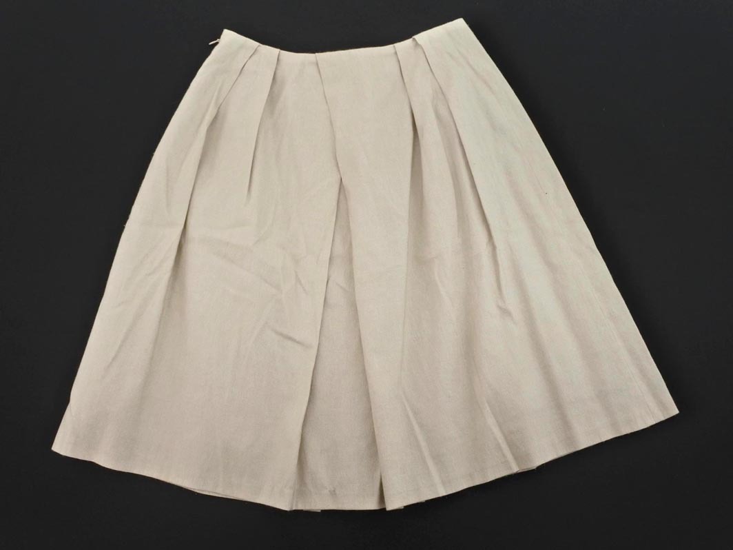 ネコポスOK ANAYI アナイ ラメ Aライン 臺形 スカート size36/ベージュ ■◇ ☆ fba4 レディース