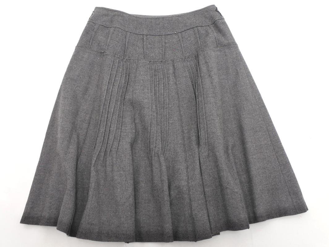 SONIA RYKIEL ソニアリキエル ウール混 スカート size40/グレー ◇■ ☆ fba4 レディース