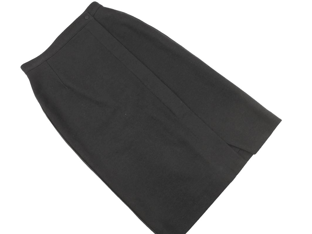 MACPHEE マカフィー トゥモローランド ウール100% ラップ 巻き タイト スカート size32/黒 ◇■ ☆ fba6 レディース