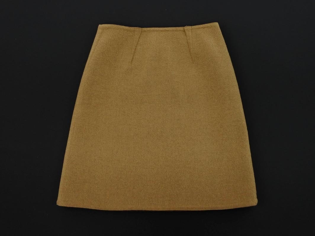 IENA イエナ ウール混 リバーシブル 巻き ラップ スカート size36/ベージュｘグレー ◇■ ☆ fba6 レディース