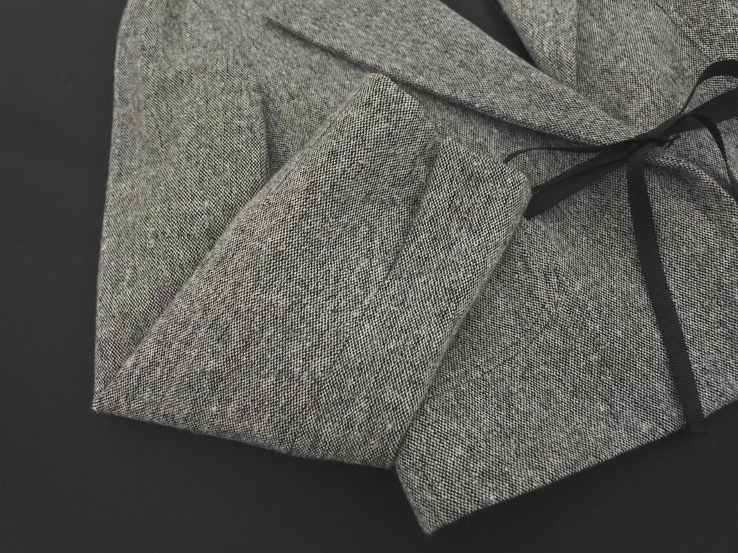 CACHAREL キャシャレル ウール混 ツイード ジャケット ワンピース セット size10a（140cm位）/グレー ◇■ ☆ fba6