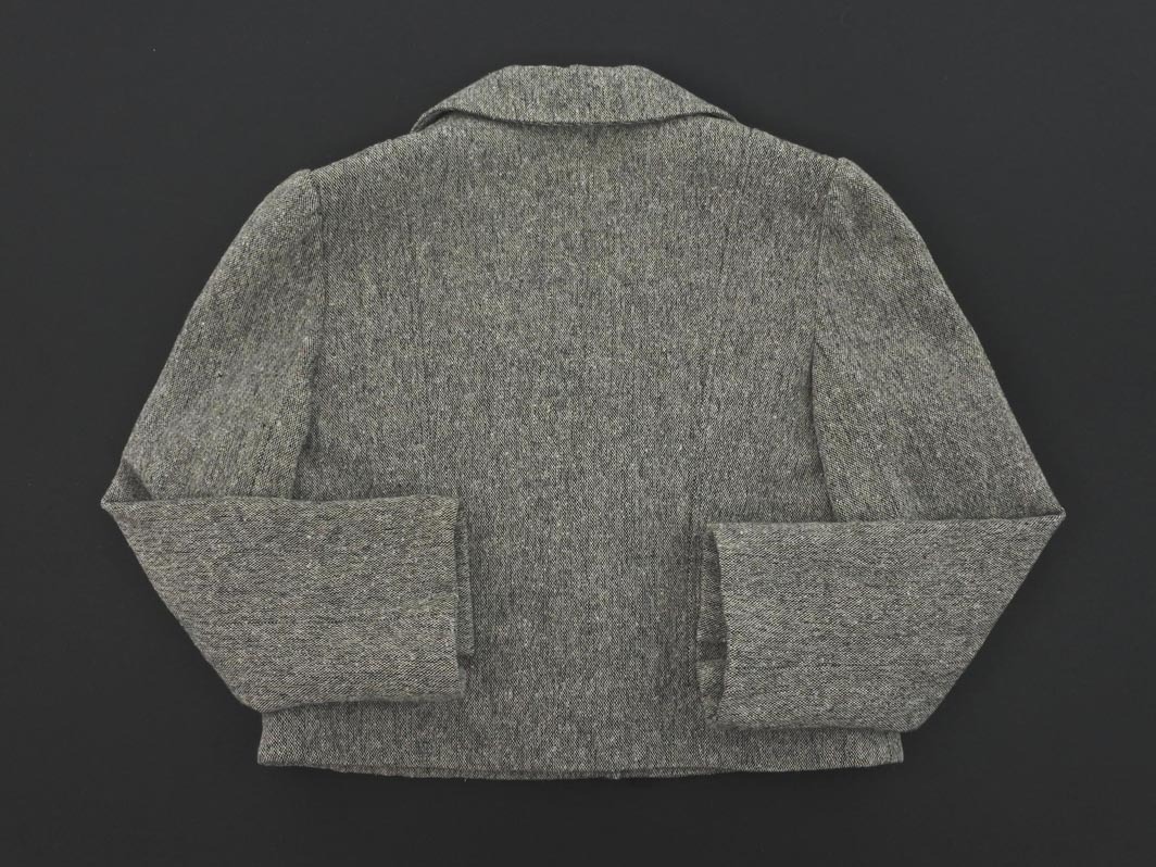 CACHAREL キャシャレル ウール混 ツイード ジャケット ワンピース セット size10a（140cm位）/グレー ◇■ ☆ fba6