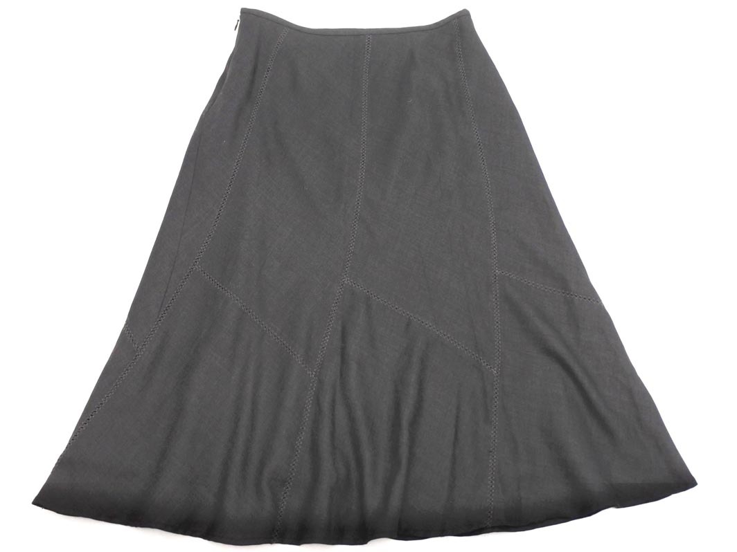  кошка pohs OK Area Free шерсть . юбка size40/ чёрный *# * fbb0 женский 