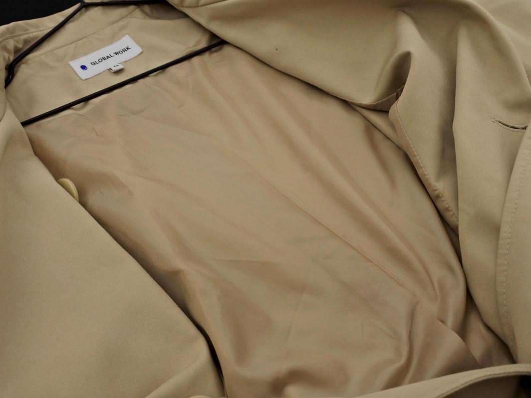 GLOBAL WORK グローバルワーク トレンチ コート sizeM/ベージュ ■◇ ☆ fbb1 レディース