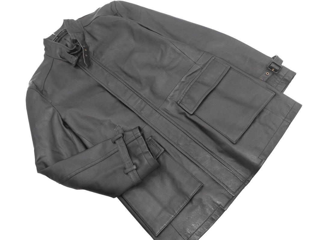 COMME CA ISM コムサイズム 本革 レザー ジャケット sizeL/黒 ◇■ ☆ fbb1 メンズ