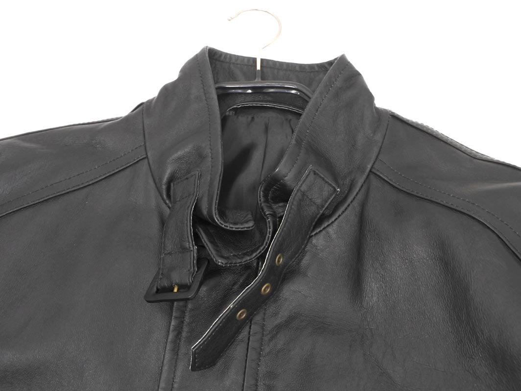 COMME CA ISM コムサイズム 本革 レザー ジャケット sizeL/黒 ◇■ ☆ fbb1 メンズ