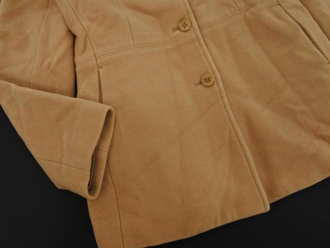 COMME CA コムサ ラビットファー ウール100% コート size11/ベージュ ◇■ ☆ fbb3 レディース