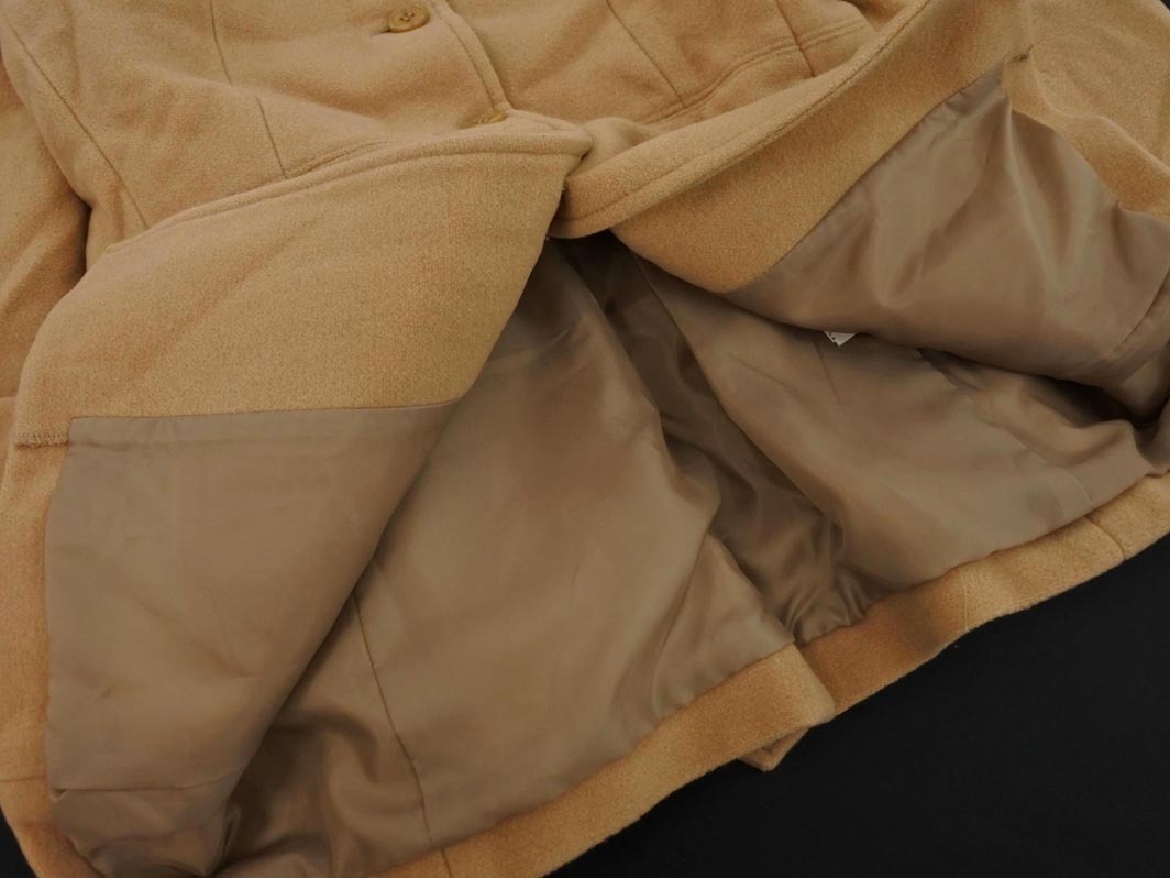 COMME CA コムサ ラビットファー ウール100% コート size11/ベージュ ◇■ ☆ fbb3 レディース