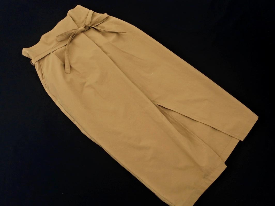 ネコポスOK IENA イエナ ロング タイト スカート size34/ベージュ ■■ ☆ fbb4 レディース