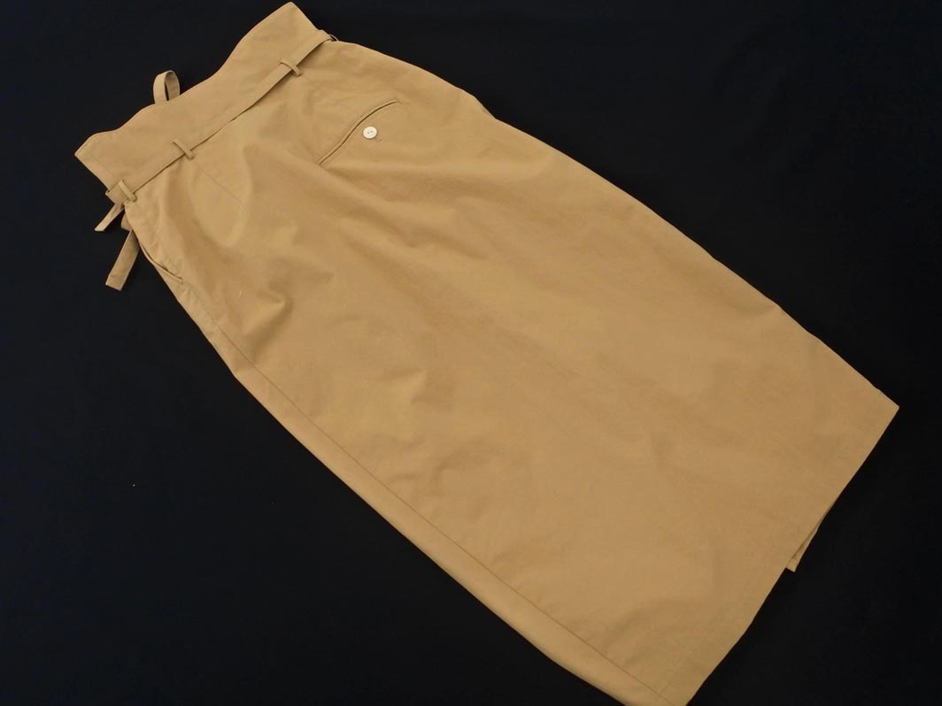 ネコポスOK IENA イエナ ロング タイト スカート size34/ベージュ ■■ ☆ fbb4 レディース