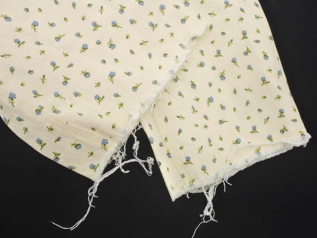 Heather ヘザー 花柄 カットオフ デニムパンツ sizeS/アイボリー ■■ ☆ fbb3 レディース