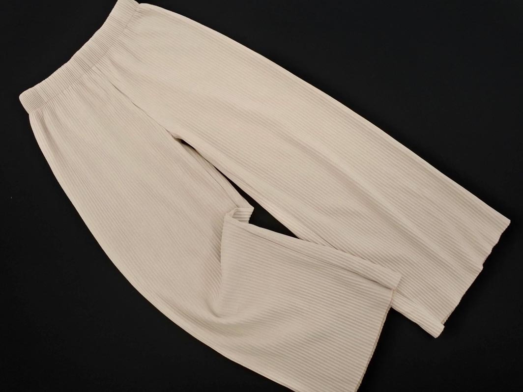 INGNI イング プリーツ ワイド パンツ sizeM/ベージュ ◇■ ☆ fbb4 レディース