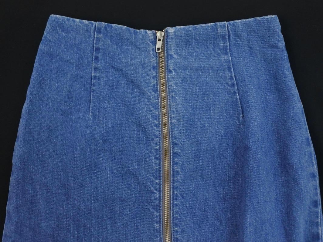 MURUA ムルーア ダメージ加工 Aライン 臺形 デニムスカート sizeS/青 ■■ ☆ fbb3 レディース
