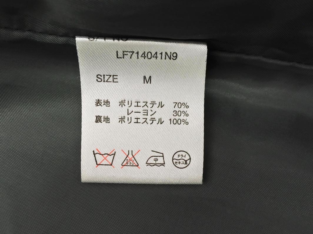 LOWRYS FARM ローリーズファーム ストライプ チェスター コート sizeM/グレー ◇■ ☆ fbb7 レディース