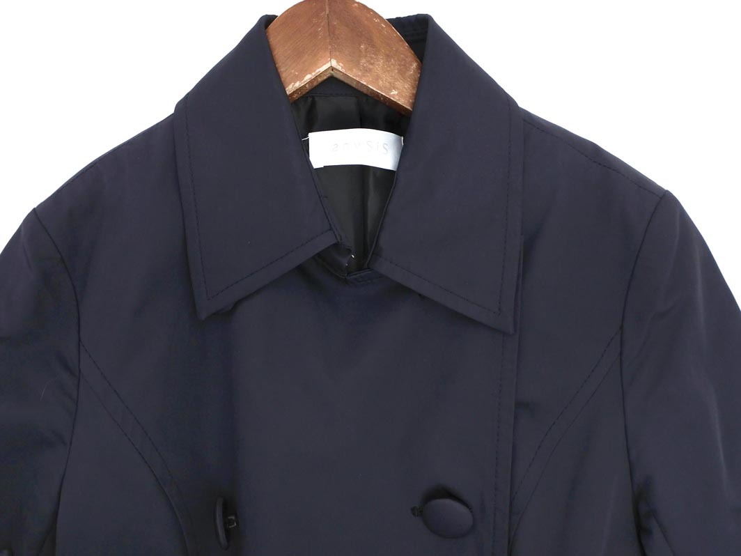 any SiS エニィスィス ロング コート size2/濃紺 ◇■ ☆ fbb8 レディース