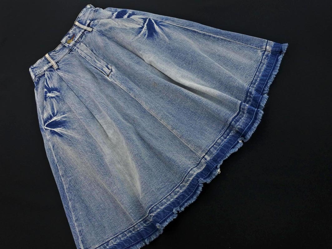 mystic ミスティック フレア デニムスカート size1/青 ■■ ☆ fbb9 レディース