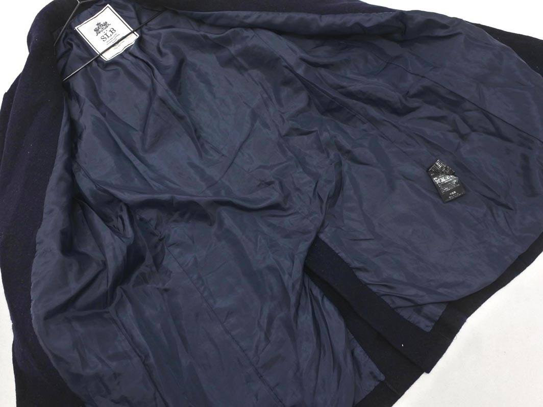SLOBE IENA スローブイエナ ウール混 ロング コート size36/濃紺 ◇■ ☆ fbb9 レディース