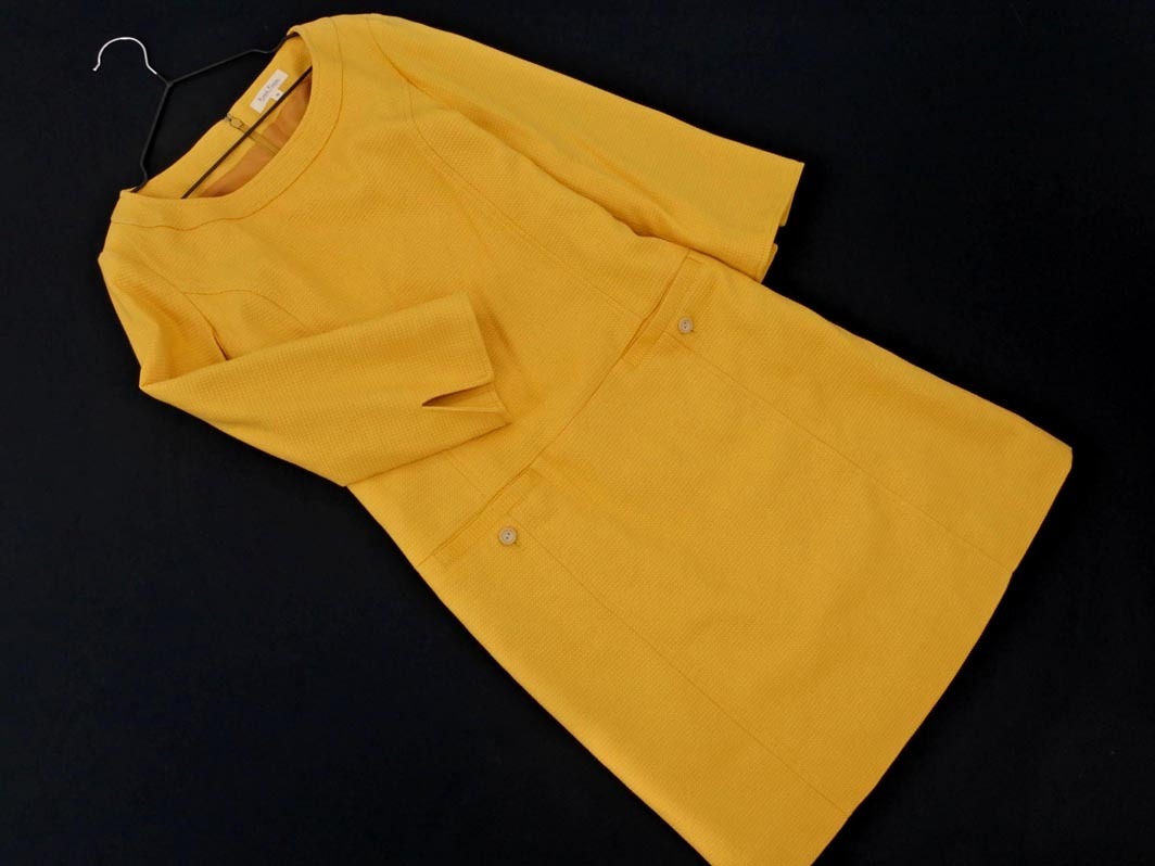 新品 Rope Picnic ロペピクニック Iライン ワンピース size38/黃 ■◇ ☆ fbc0 レディース
