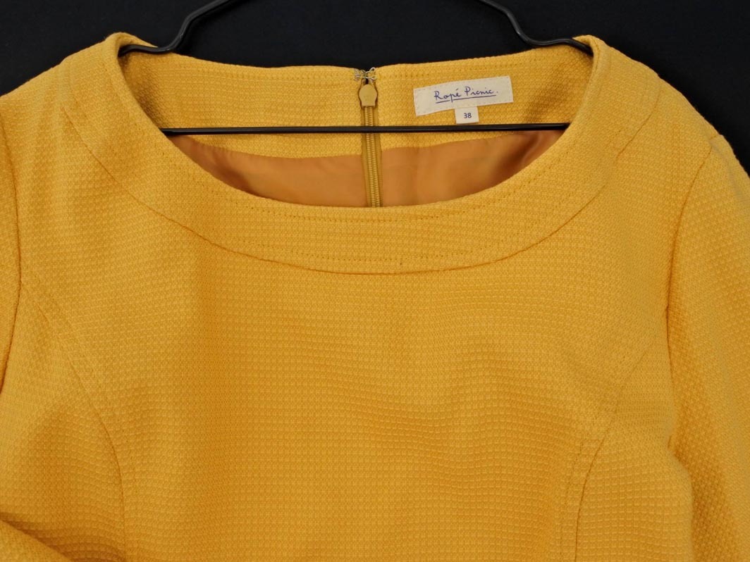 新品 Rope Picnic ロペピクニック Iライン ワンピース size38/黃 ■◇ ☆ fbc0 レディース