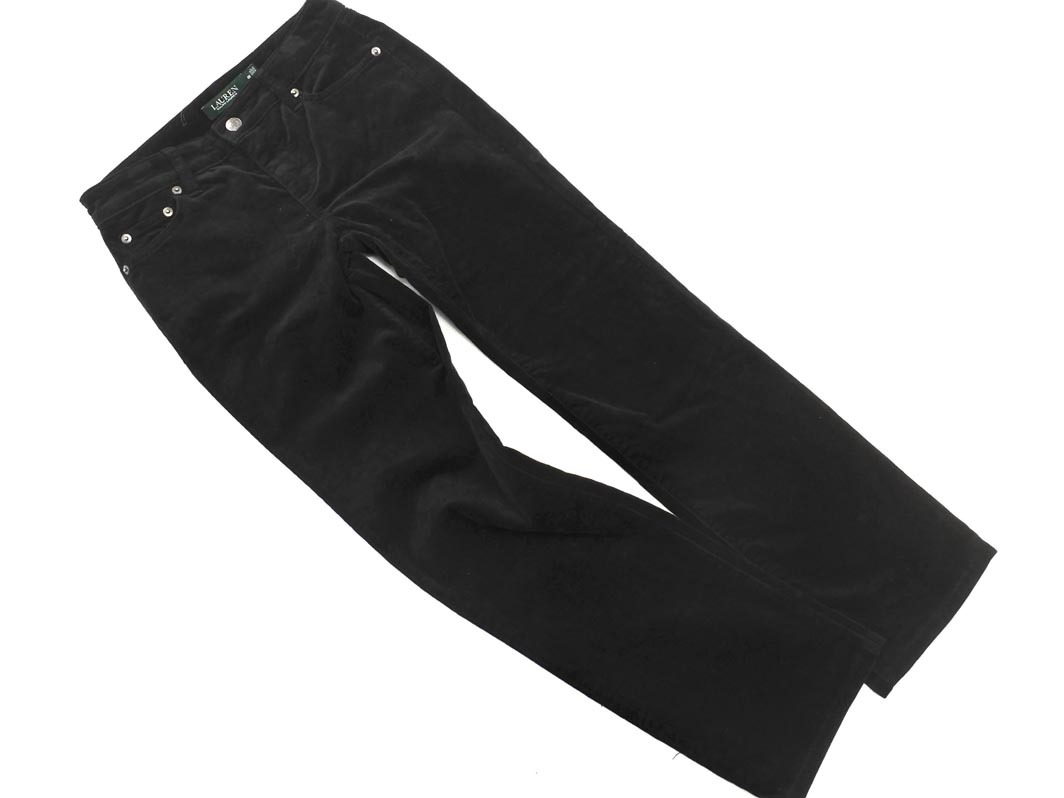 Ralph Lauren ラルフローレン ベロア パンツ size00/黒 ◇■ ☆ fbc1 レディース