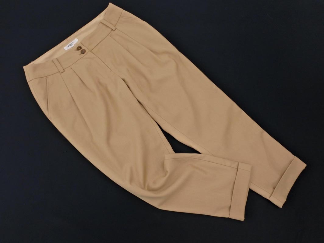 NATURAL BEAUTY BASIC ナチュラルビューティーベーシック クロップド パンツ sizeS/ベージュ ■◇ ☆ fbc5 レディース