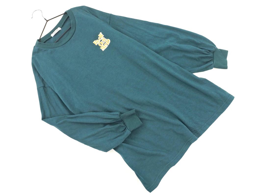 INGNI イング プリント カットソー sizeM/緑 ■◇ ☆ fbc5 レディース