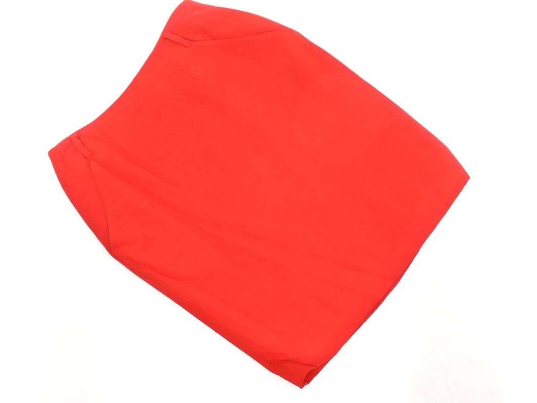 ネコポスOK DKNY ダナキャランニューヨーク ウール100％ タイト スカート size6/赤 ■■ ☆ fbc6 レディース