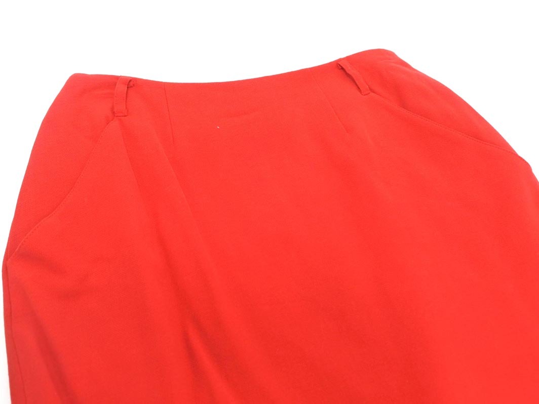 ネコポスOK DKNY ダナキャランニューヨーク ウール100％ タイト スカート size6/赤 ■■ ☆ fbc6 レディース