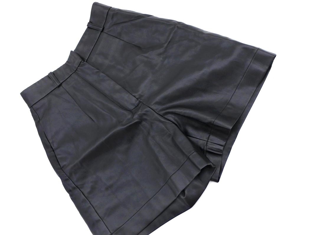 mystic ミスティック フェイクレザー キュロット パンツ size1/黒 ◇■ ☆ fbc6 レディース