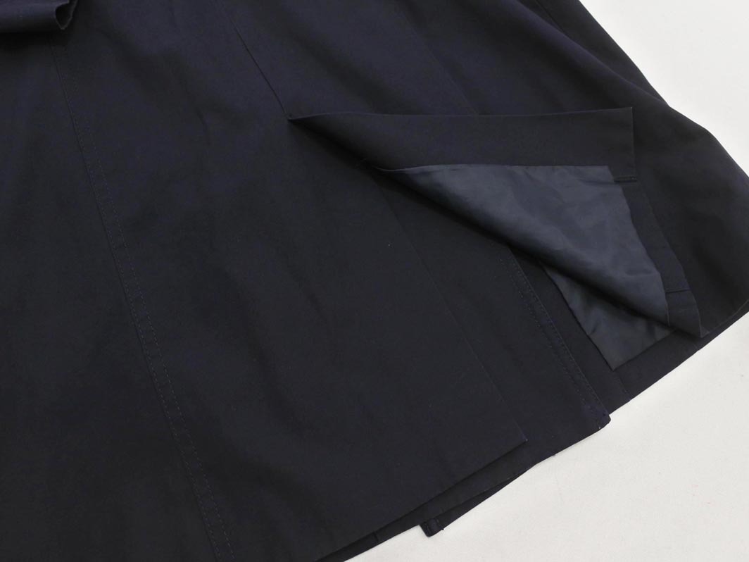 NATURAL BEAUTY BASIC ナチュラルビューティーベーシック トレンチ コート sizeM/紺 ■◇ ☆ fbc6 レディース